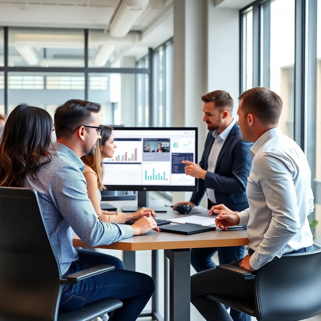 Professional die cursussen bekijkt op laptop