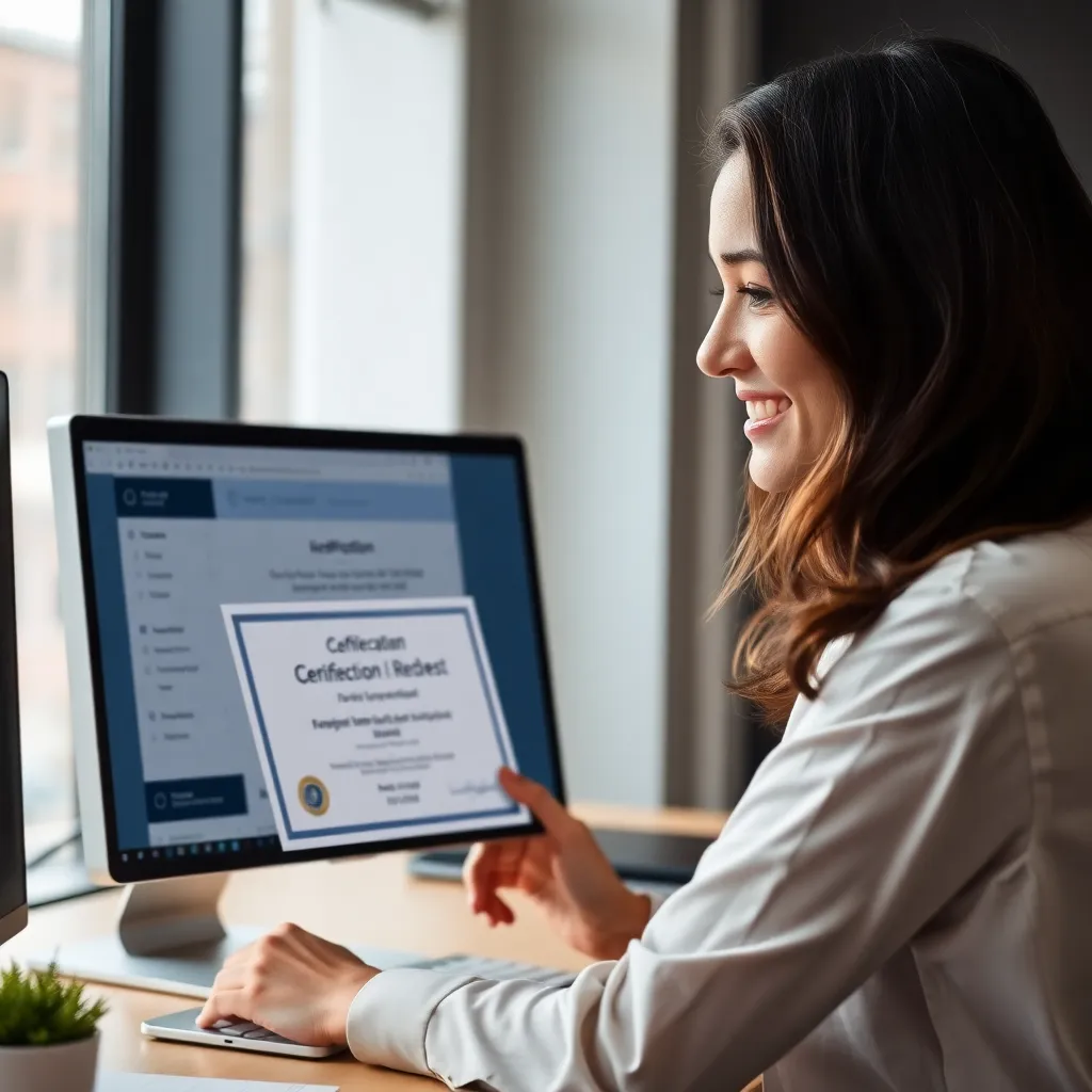 Professionele vrouw die digitale tools gebruikt voor teamcoördinatie