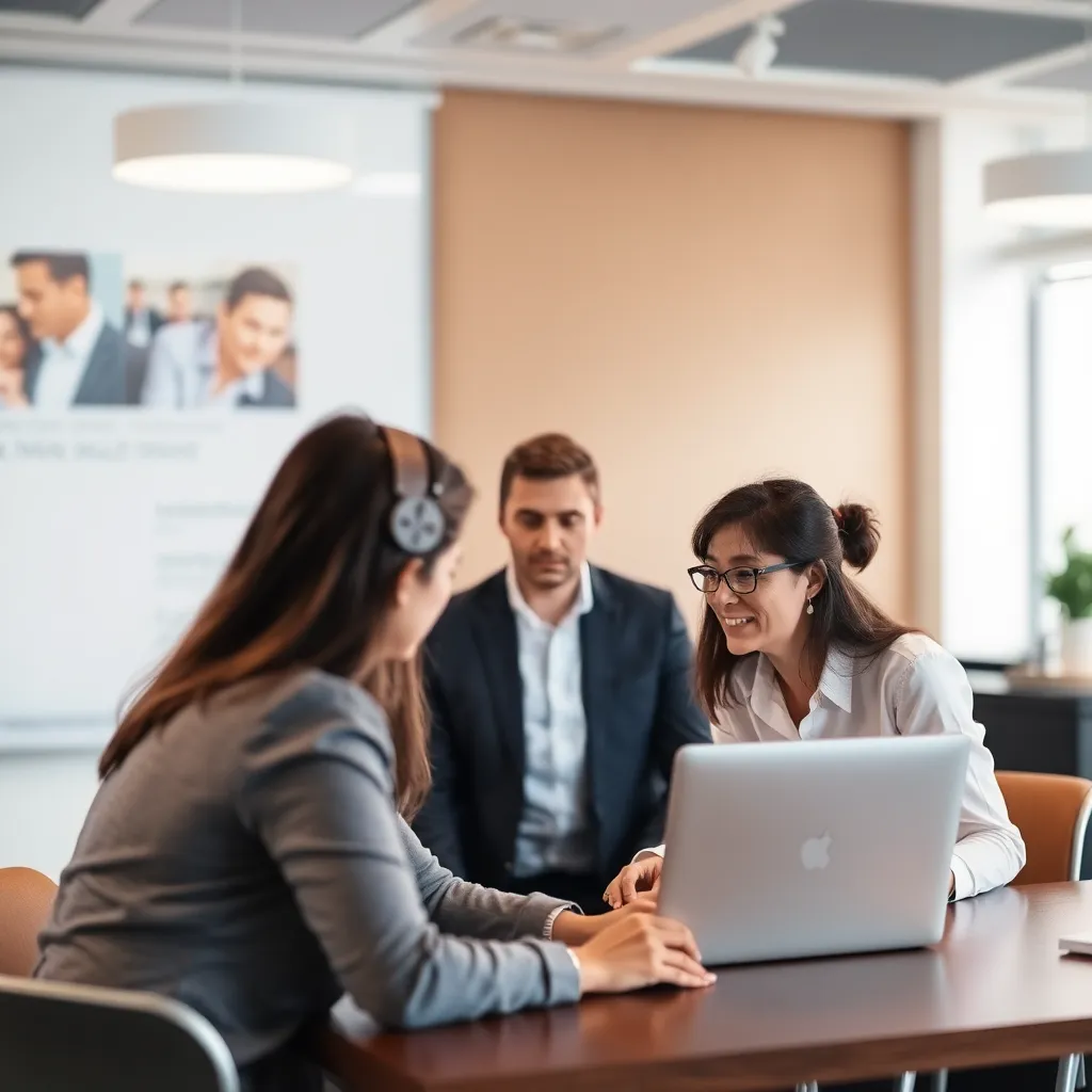 Teamleider die virtuele vergadering leidt vanaf thuiskantoor
